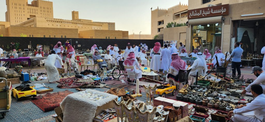 Riyadh market scene, Saudi Arabia local life travel